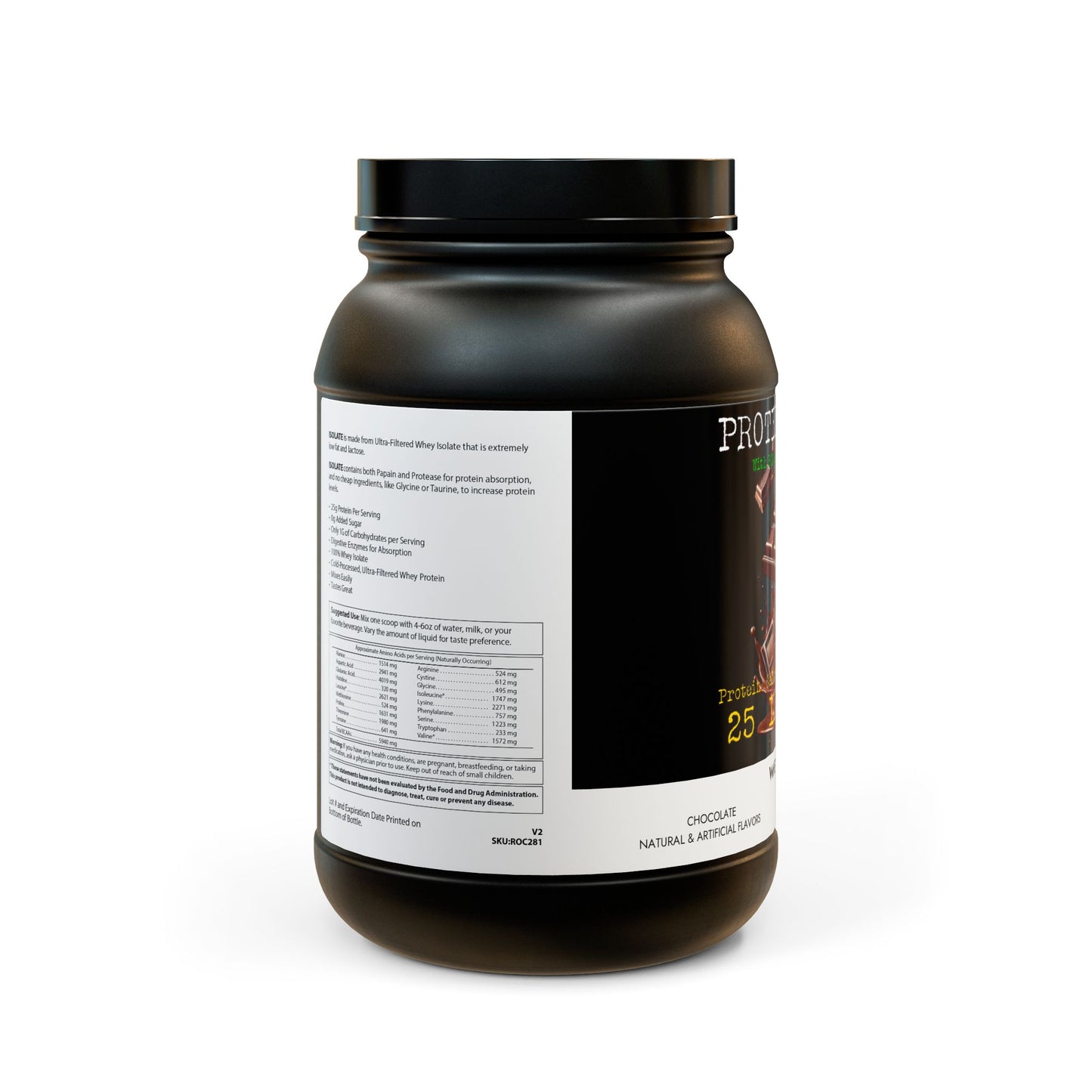 Whey Isolate Protein(CHOCO)(907g, 2lb)