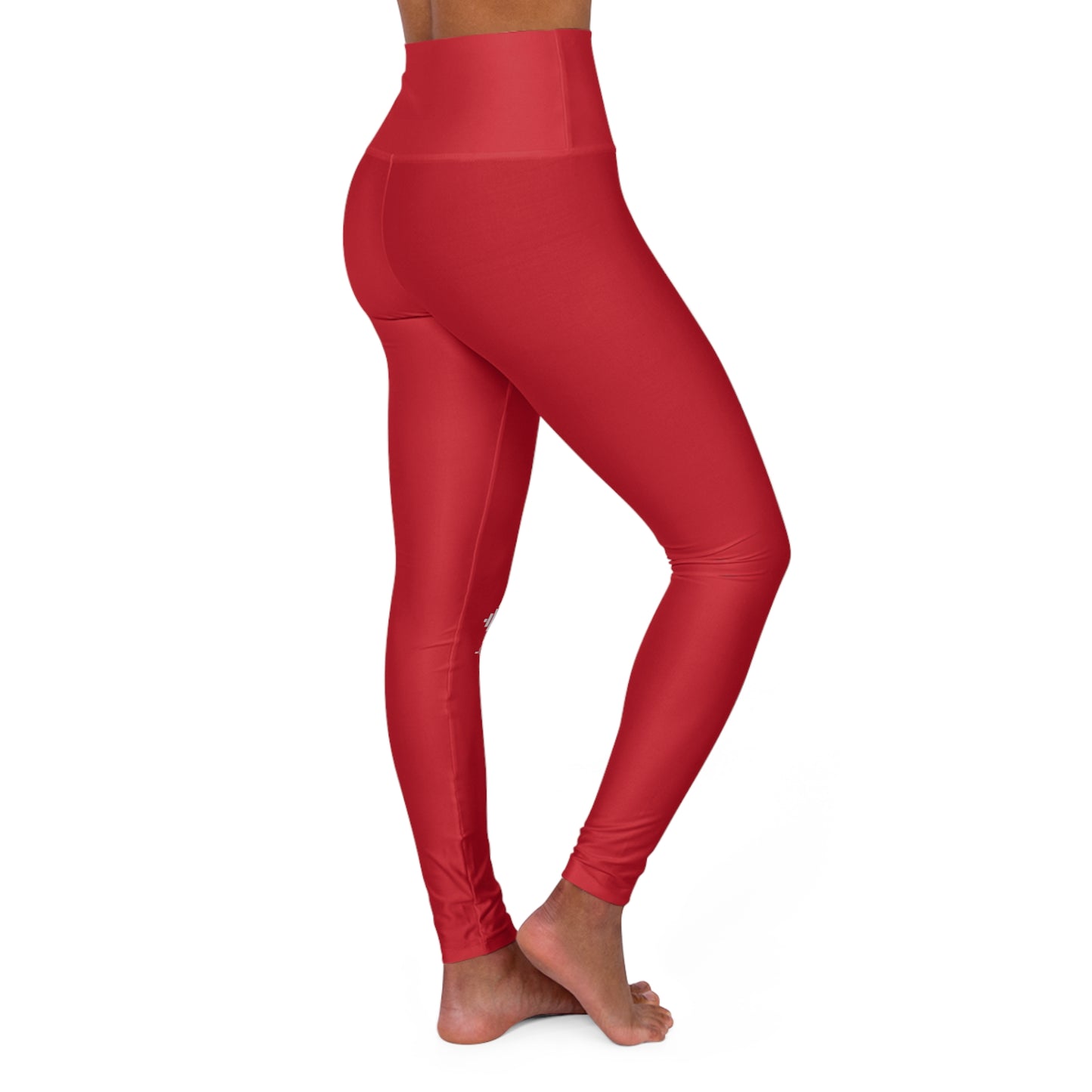 Red High Waisted Yoga Leggings