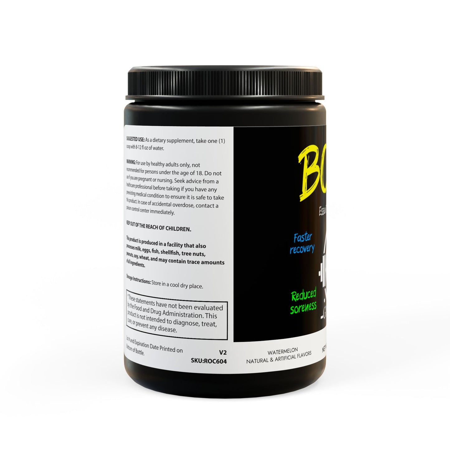 BCAA Supplement, Watermelon (325g, 11.46oz, 45 servings)