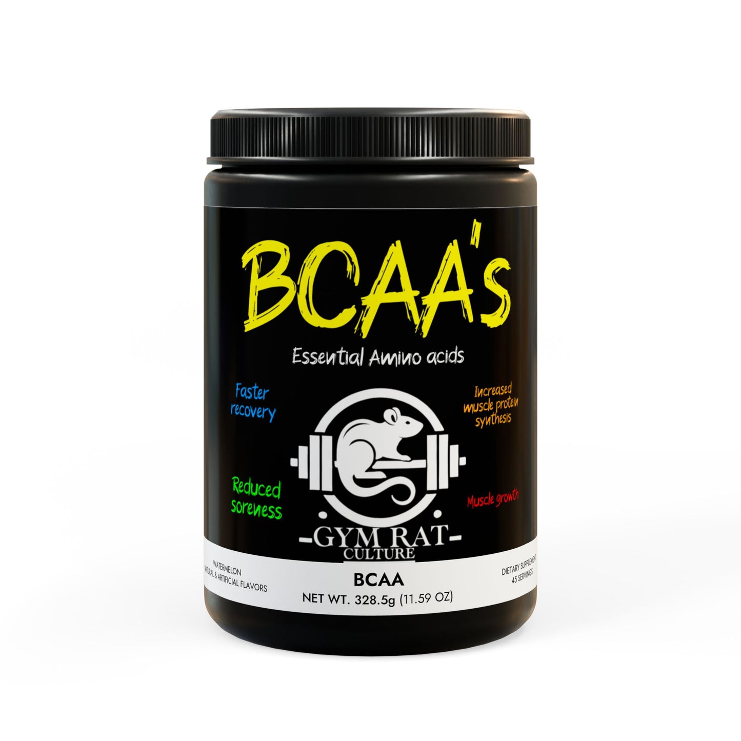 BCAA Supplement, Watermelon (325g, 11.46oz, 45 servings)