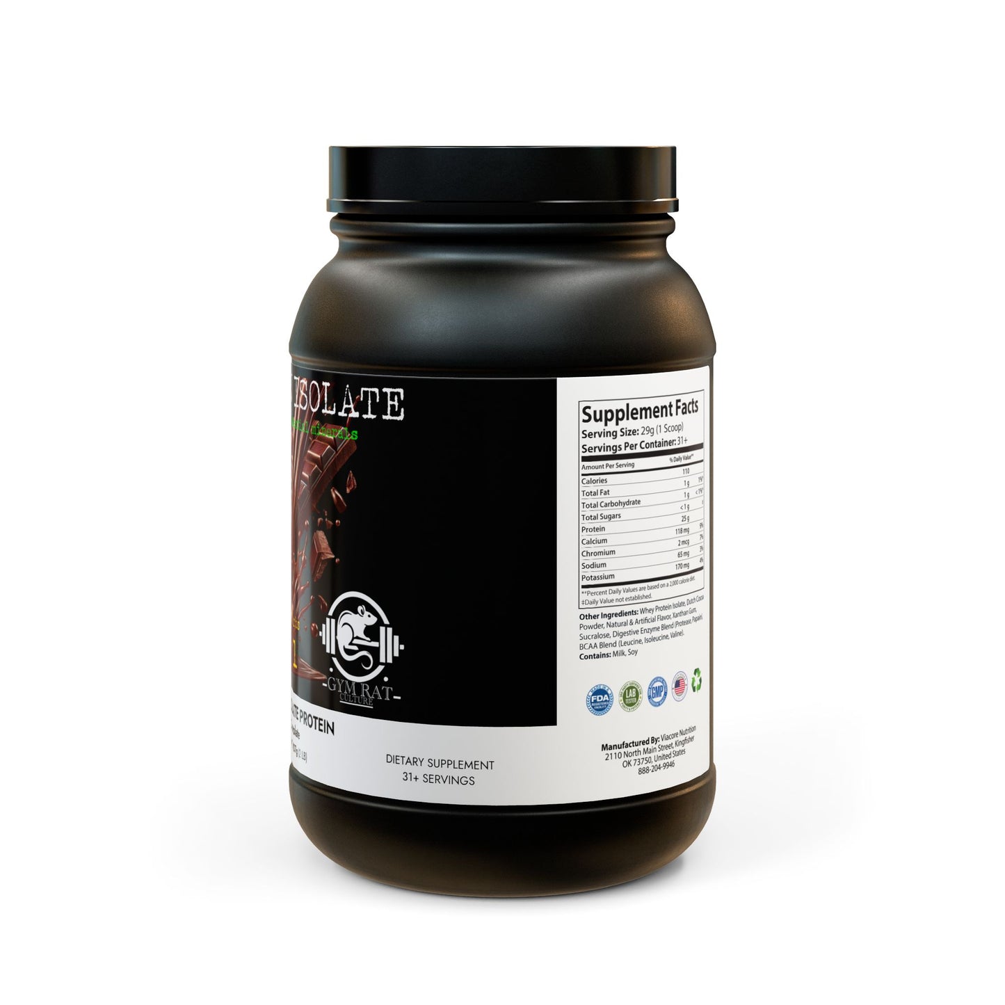 Whey Isolate Protein(CHOCO)(907g, 2lb)