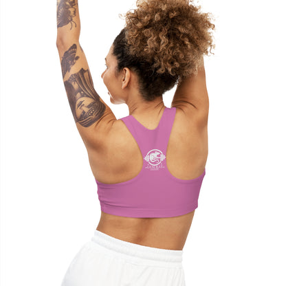 Pink Seamless Sports Bra