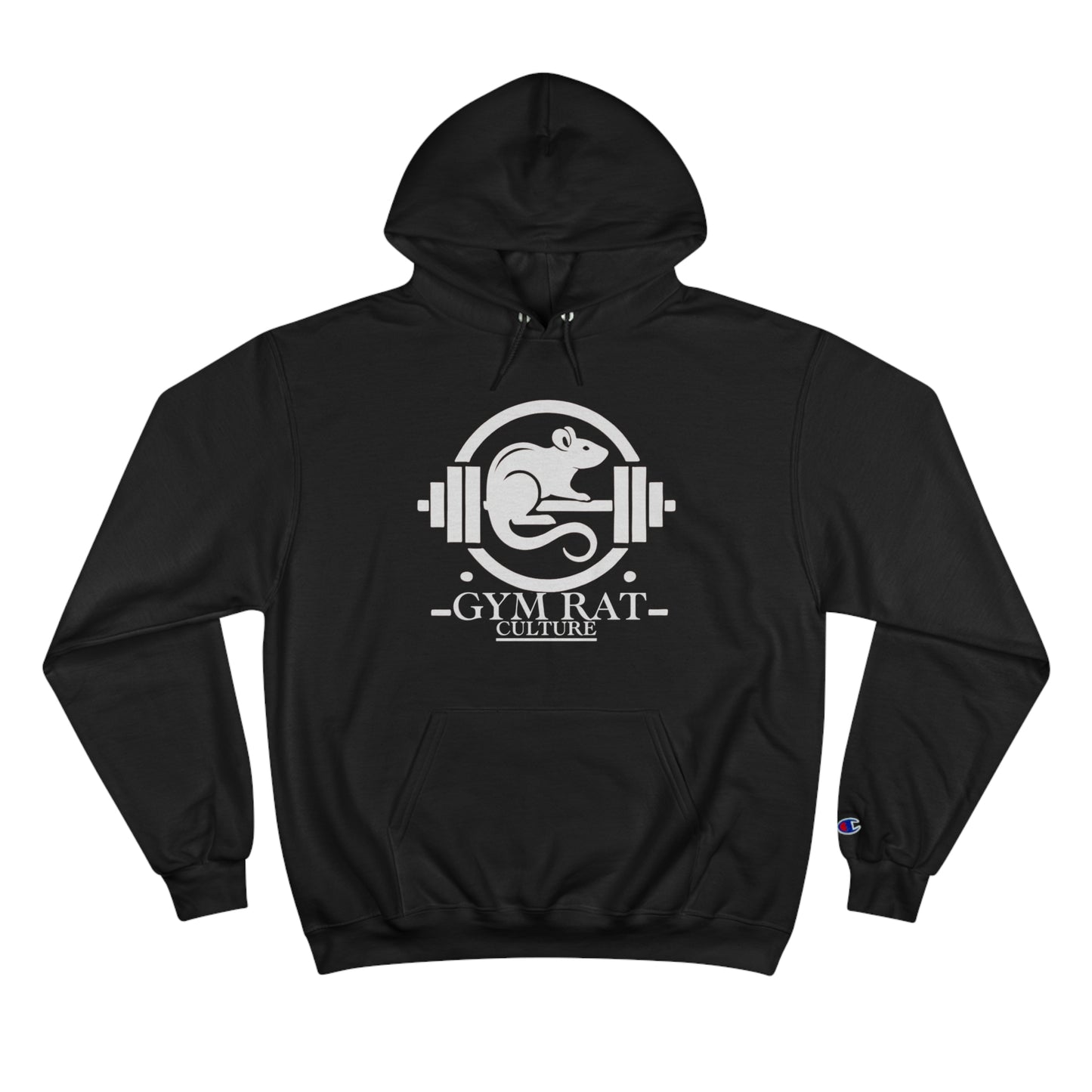 “The Culture” Champion Hoodie black/white